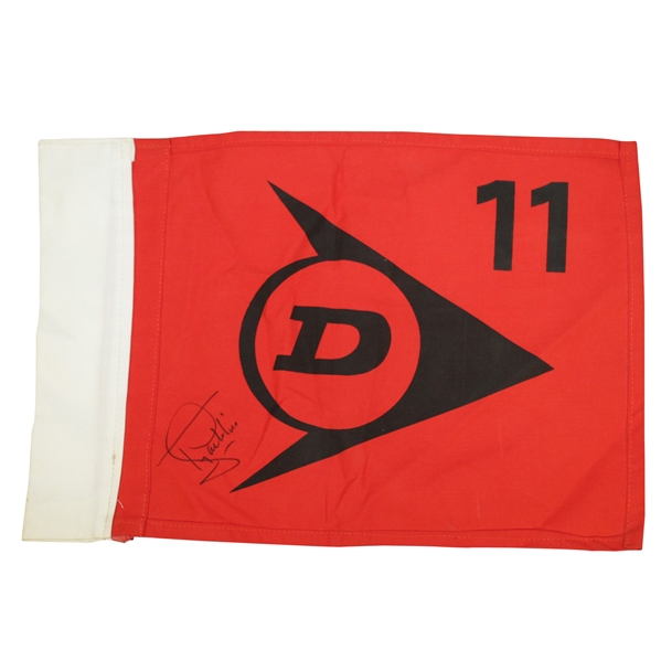 Tony Jacklin Signed Dunlop Masters Course Flown Flag - 1973 Victory JSA ALOA