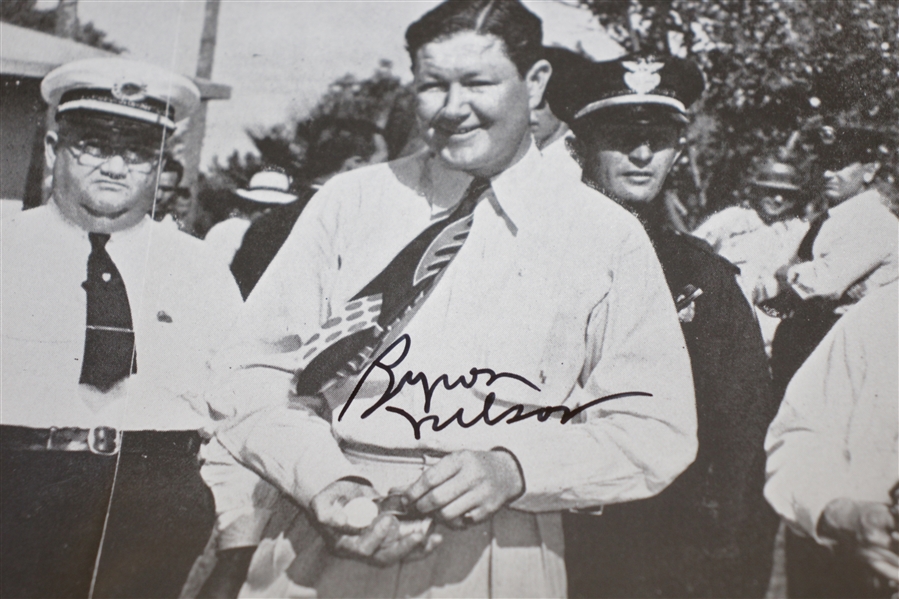 Byron Nelson Signed 1949 Miami Open Poster JSA ALOA