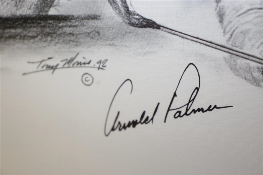Arnold Palmer Career Timeline Sketch Sequence Framed Print by Tony Morris