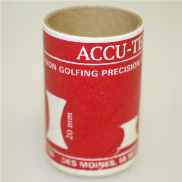 Set of Accu-Tee Rubber Tees in Original Cylinder Box - Very Good Condition