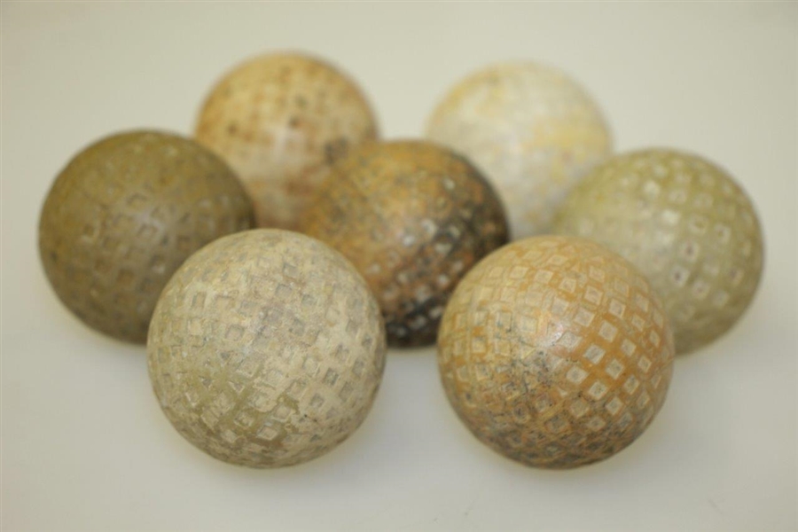 Circa Early 1900's Vintage Mesh Balls - Dunlop, Spalding, Goblin & Others