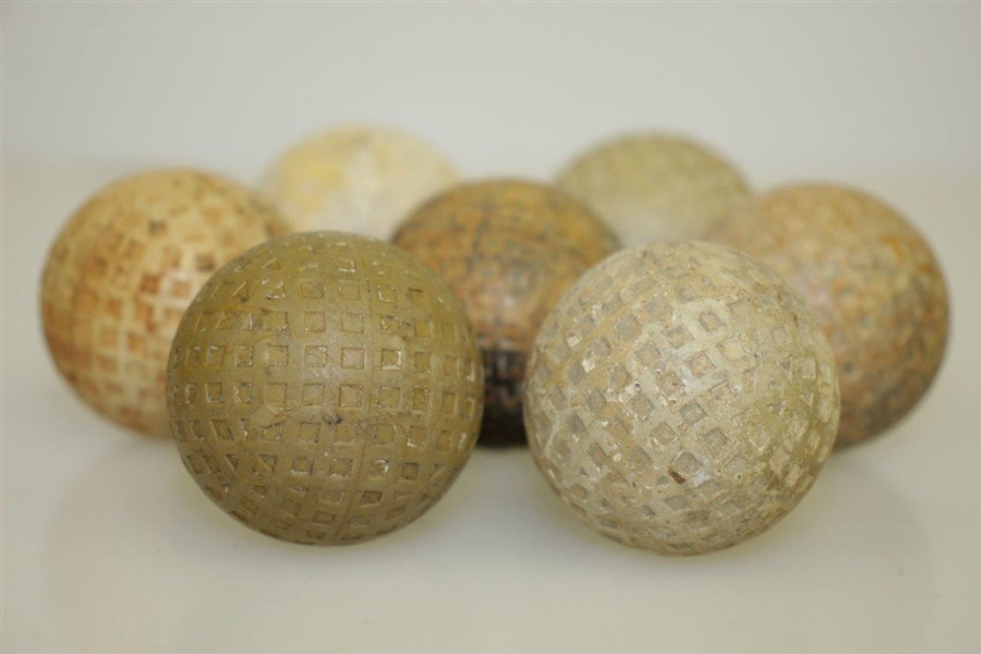 Circa Early 1900's Vintage Mesh Balls - Dunlop, Spalding, Goblin & Others