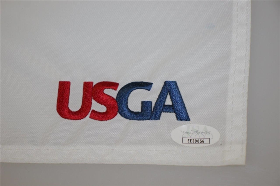 Gary Woodland Signed 2019 US Open Flag at Pebble Beach - First Major! JSA #EE39056