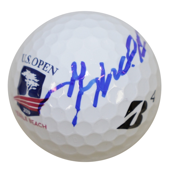 Gary Woodland Signed 2019 US Open at Pebble Bach Logo Golf Ball JSA #EE39042