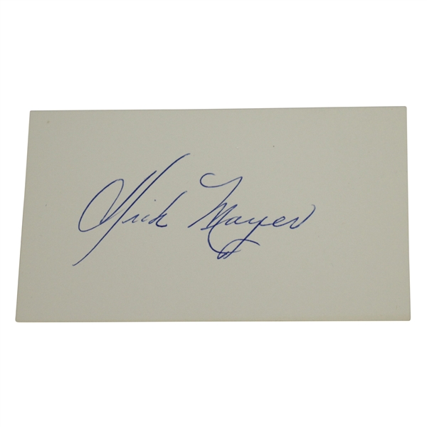 Dick Mayer Signed Card - 1957 US Open Champion JSA ALOA