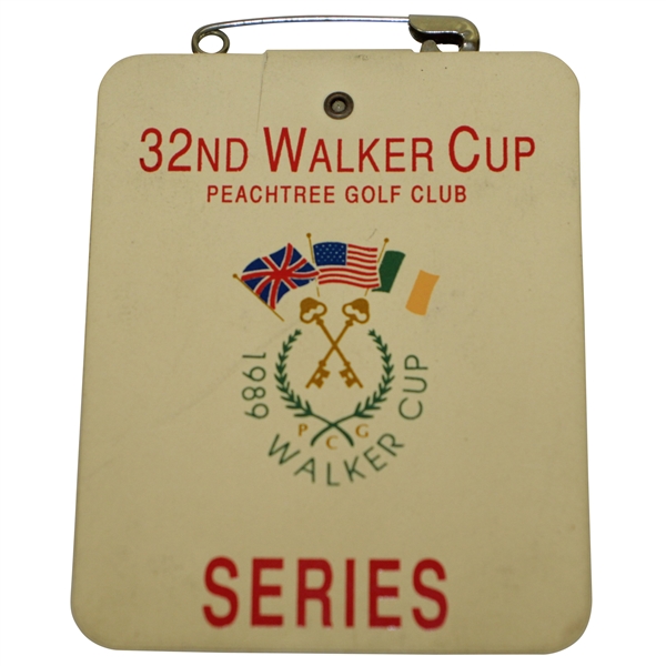 1989 Walker Cup at Peachtree Golf Club Series Badge - Phil Mickelson