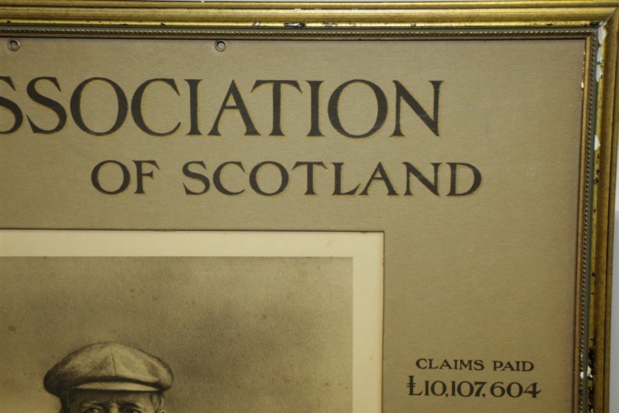 1908 Tom Morris Life Assoc of Scotland Banks & Co Edinburgh w/ Seldom Seen Calendar 