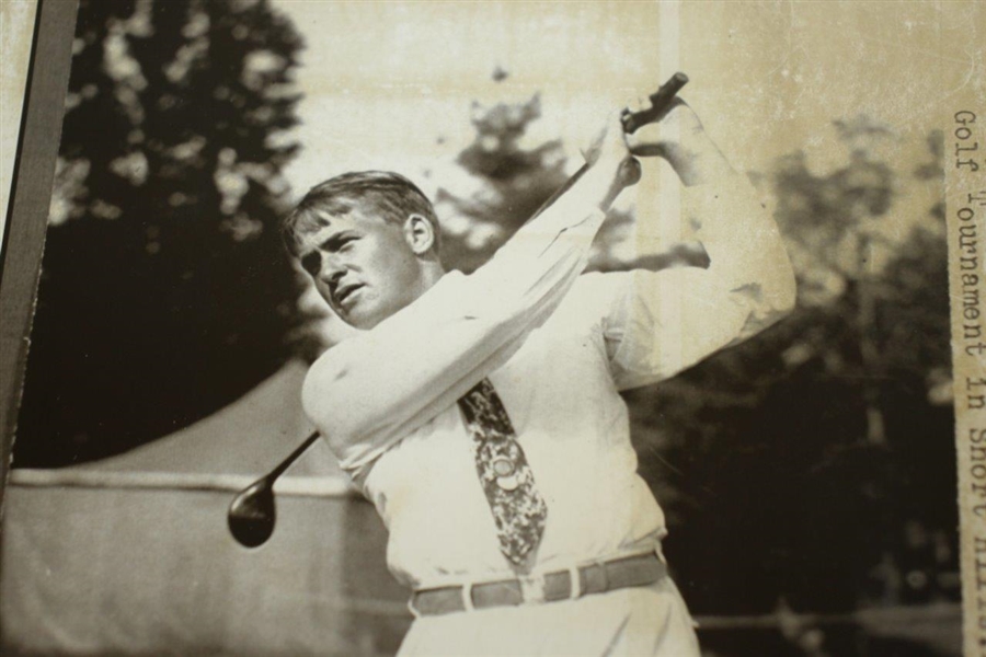 1926 US Amateur Bobby Jones Swing Wire Photo
