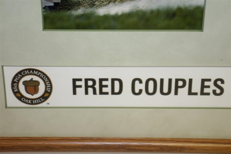 Fred Couples' Locker Room Nameplate From 2003 PGA Championship at Oak Hill 