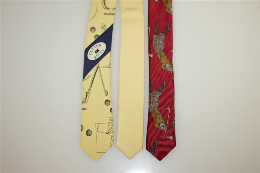 Old-Time Golfer Graphic Dress Ties Set