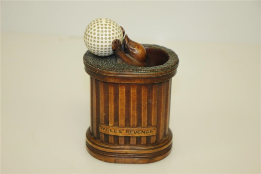 'Moles Revenge' Humorous Sculpture by History Craft Golf Pencil Pot