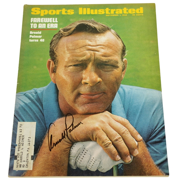 Arnold Palmer Signed 1969 Sports Illustrated Celebrating his 40th Birthday JSA ALOA