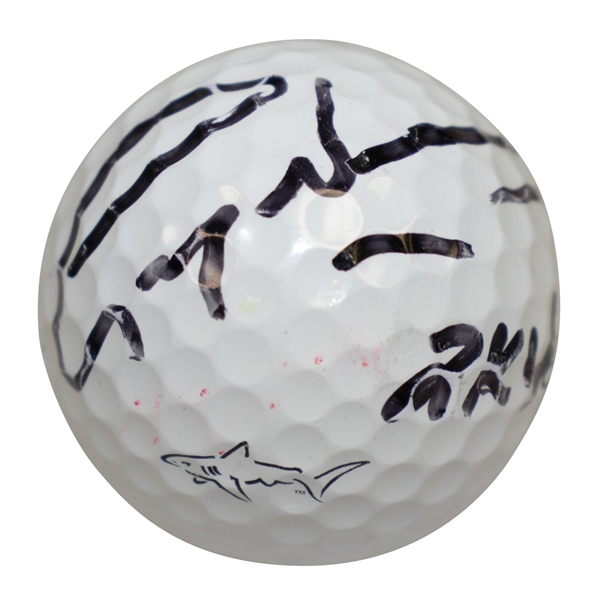 Greg Norman Signed Personal 'Shark' Logo Titleist Golf Ball JSA ALOA