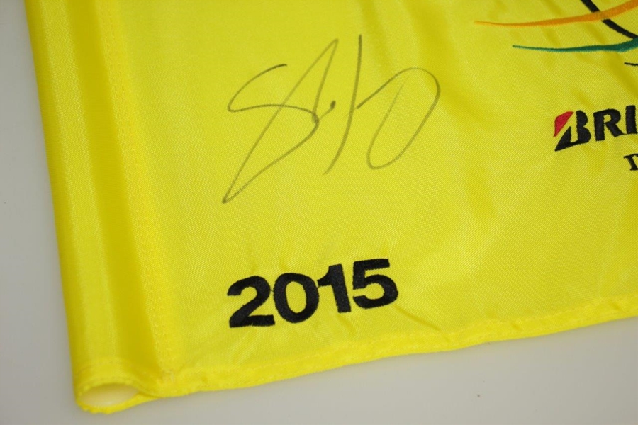 Shane Lowry Signed 2015 World Golf Championships Bridgestone Flown Flag-1st PGA Win JSA ALOA