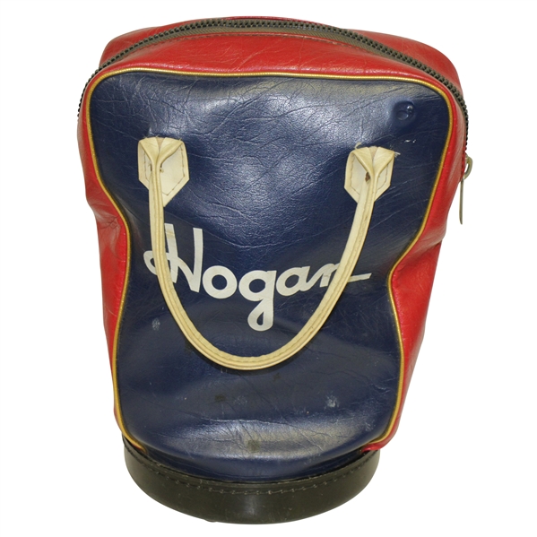 Hogan Brand Leather Shag Bag of Red, White & Blue - Classic Vintage Look