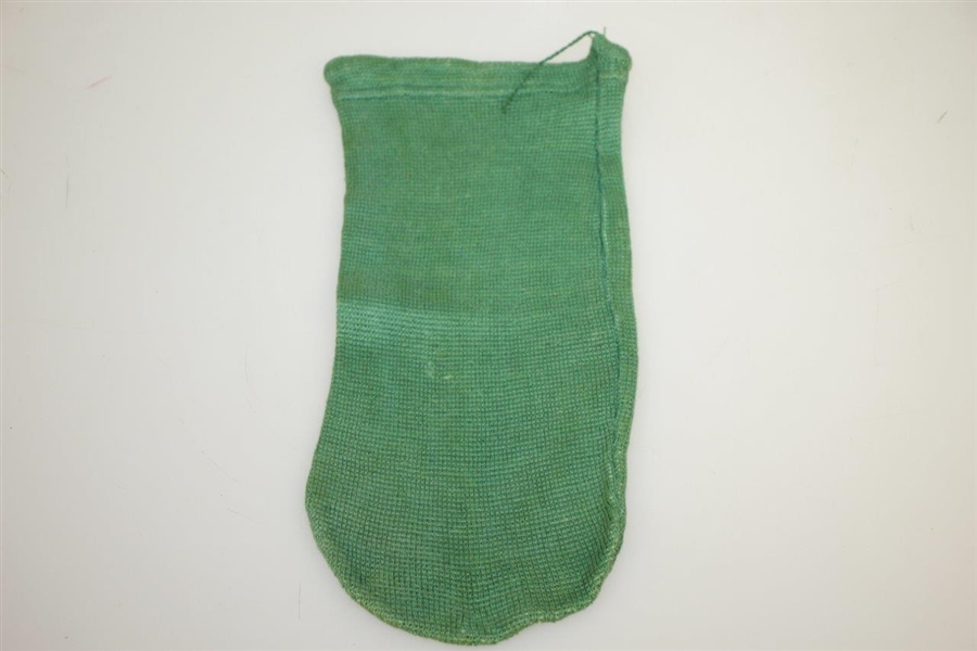 Vintage Augusta National GC Golf Knitted Ball Shag Bag w/ Drawstring