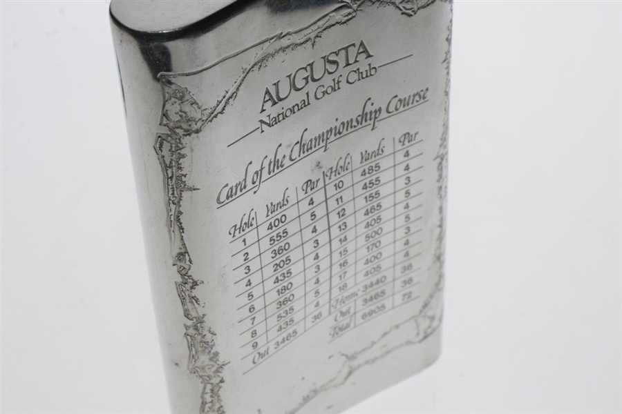 Augusta National Golf Club English Pewter Golf Flask - Excellent Condition in Box