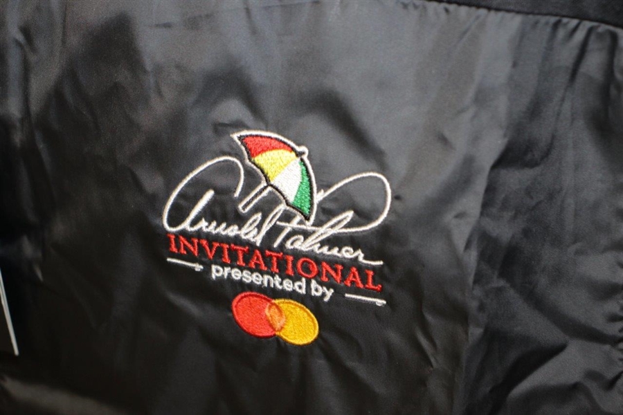 Arnold Palmer Invitational Nike Black Full Zip Jacket with Tan Ahead Hat - Never Worn