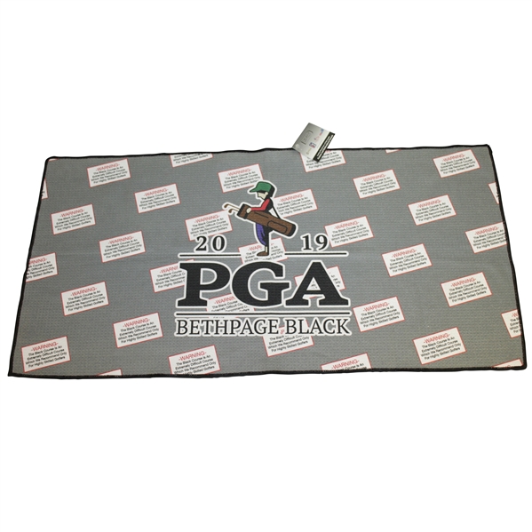 2019 PGA Championship Bethpage Black Logo Golf Towel - Never Used