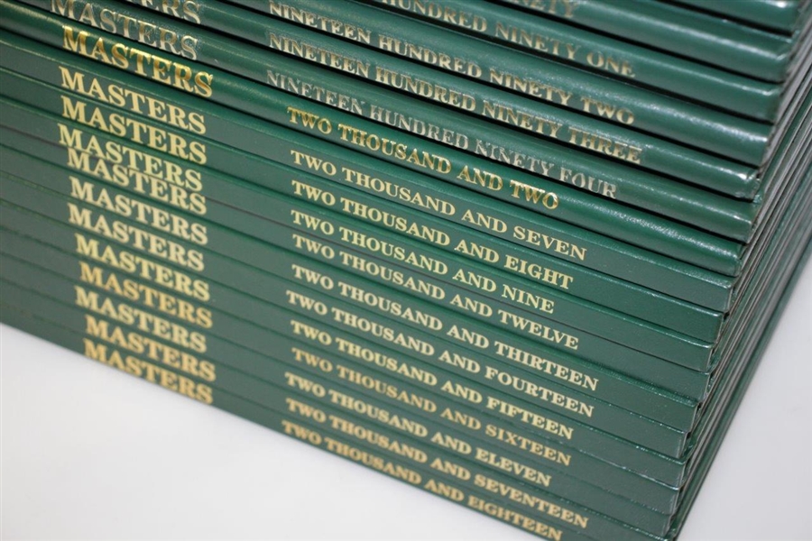 Twenty Six Masters Annual Books from 1978-2018 Including 'The First Forty One Years'