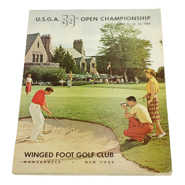 1959 US Open at Winged Foot Golf Club Official Program - Billy Casper Winner