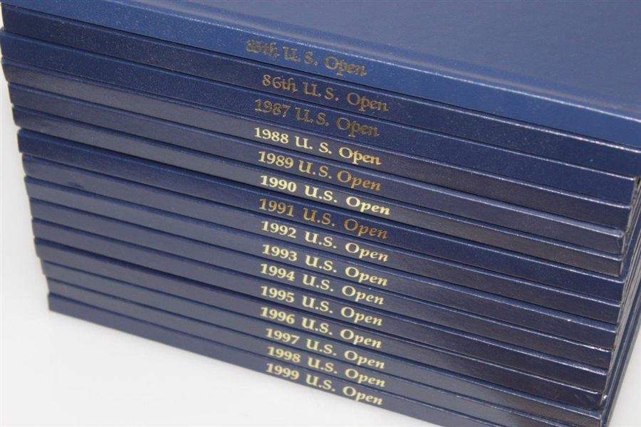 US Open Annuals 1985 - 1999 Complete Set - Excellent Condition