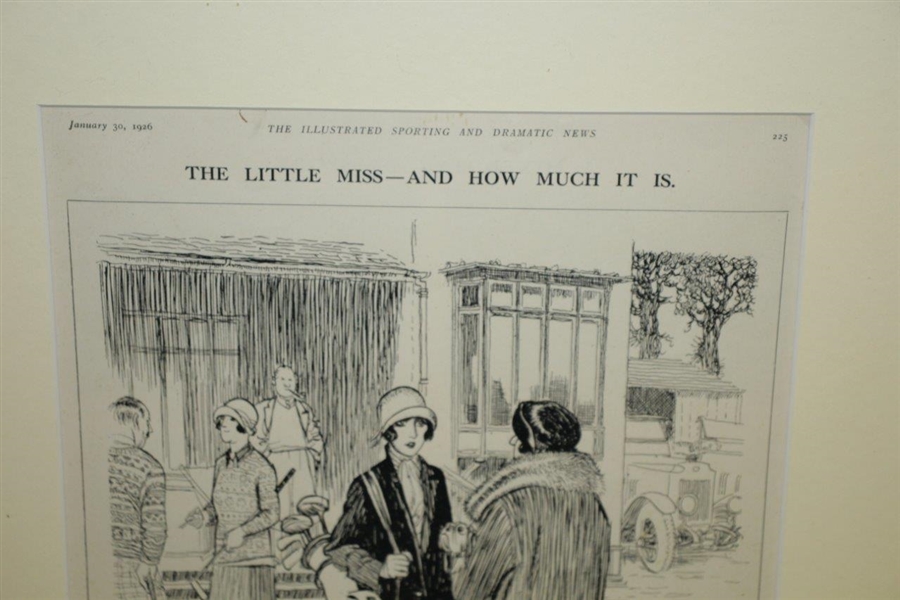 1926 'The Little Miss & How Much It Is' Illustrated Sporting And Dramatic News Magazine Cartoon by Illingworth