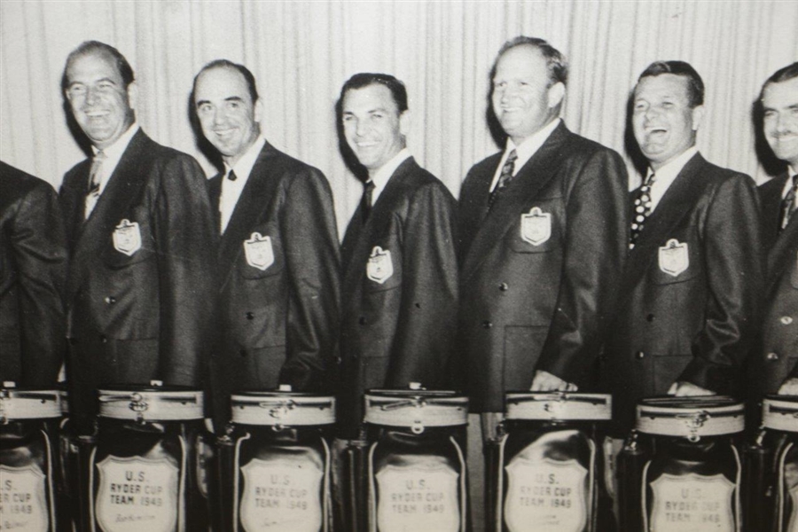 1949 Ryder Cup US Team Photo In Jackets w/ Hogan, Snead, Demaret & Others