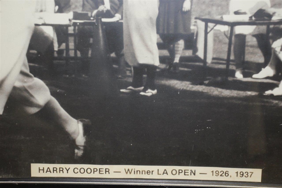Harry Cooper Winner LA Open 1926 & 1937 Oversize Photo Poster