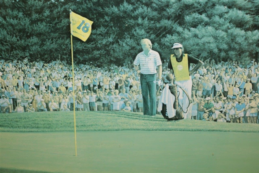 Bob Tway Signed Official 1986 PGA Championship Lithograph 'Sudden Victory' by Daniel A Moore JSA ALOA