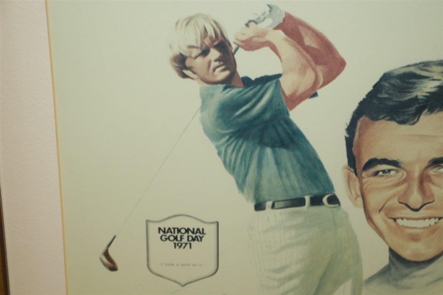 1971 National Golf Day Print Featuring Jack Nicklaus and Tony Jacklin