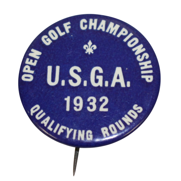 1932 US Open Championship Qualifying Round Badge - Gene Sarazen Winner