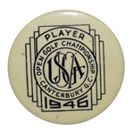 1946 US Open at Canterbury GC Contestant Pin - Lloyd Mangrum Winner