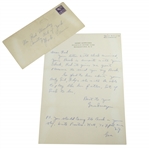 Gene Sarazen Signed 1950 Personal Letter to Rod Munday w/ Book Content JSA ALOA