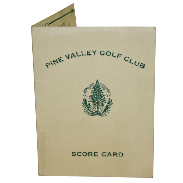 Pine Valley Golf Club Scorecard w/ Six Inch Stymie Gauge