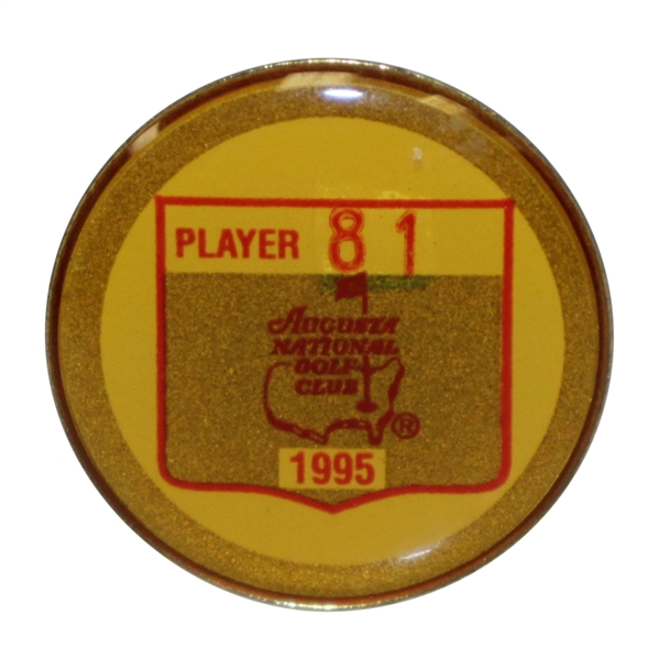 Mark Calcavecchia's 1995 Masters Tournament Contestant Badge #81