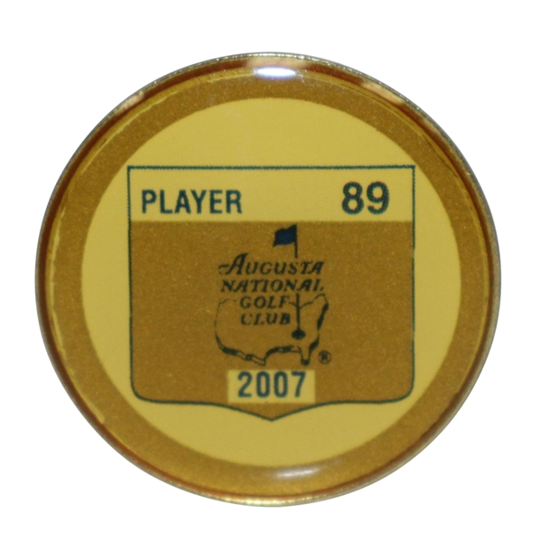 Mark Calcavecchia's 2007 Masters Tournament Contestant Badge #89