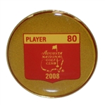 Mark Calcavecchias 2008 Masters Tournament Contestant Badge #80
