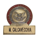 Mark Calcavecchias 1987 US Open at Olympic Club Contestant Badge