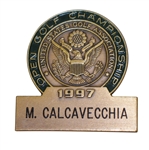 Mark Calcavecchias 1997 US Open at Congressional Contestant Badge