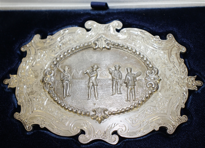 Open Championship Challenge Belt Buckle - 2010 OPEN @ St. Andrews Champion's Gift - Mark Calcavecchia Collection