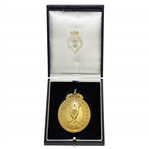 Gold OPEN Golf Champion Trophy Medal - 2015 OPEN Champions Gift - Mark Calcavecchia Collection
