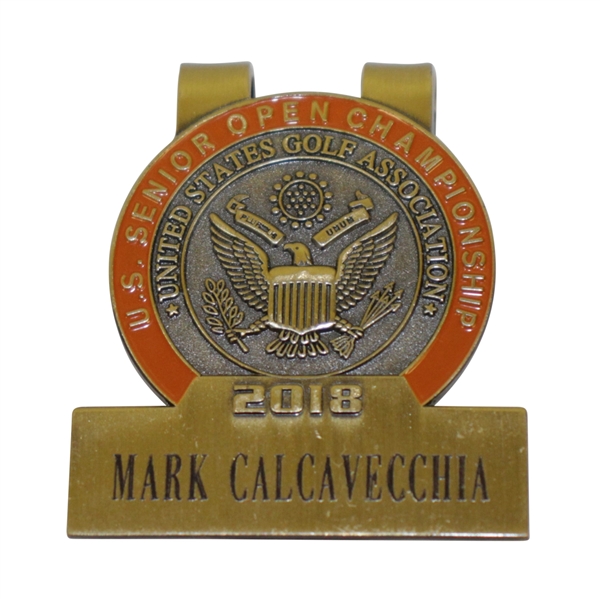 Mark Calcavecchia's 2018 US Senior Open at Broadmoor GC Contestant Badge
