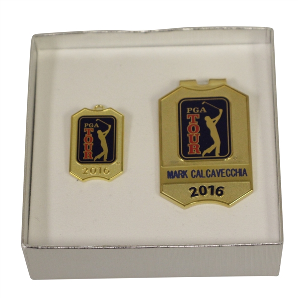 Mark Calcavecchia's 2016 PGA Tour Money Clip & 2016 Pendant in Original Box