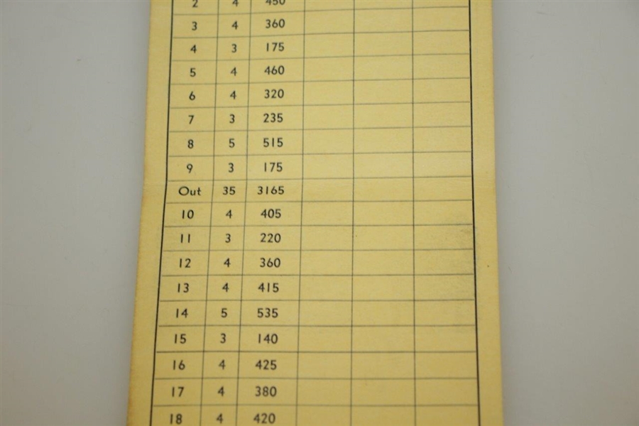 1935 Los Angeles Open Scorecard - Vic Ghezzi Win