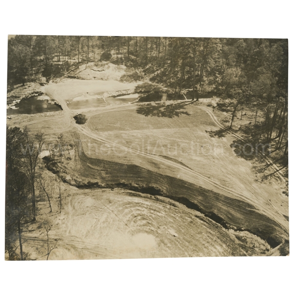Early 1930's Augusta National Golf Club Original Photo of 3rd Green and Tee & 7th Fairway