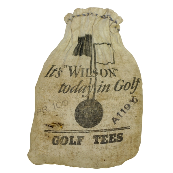 Vintage It's Wilson Today in Golf Tees in Canvas Bag - Crist Collection