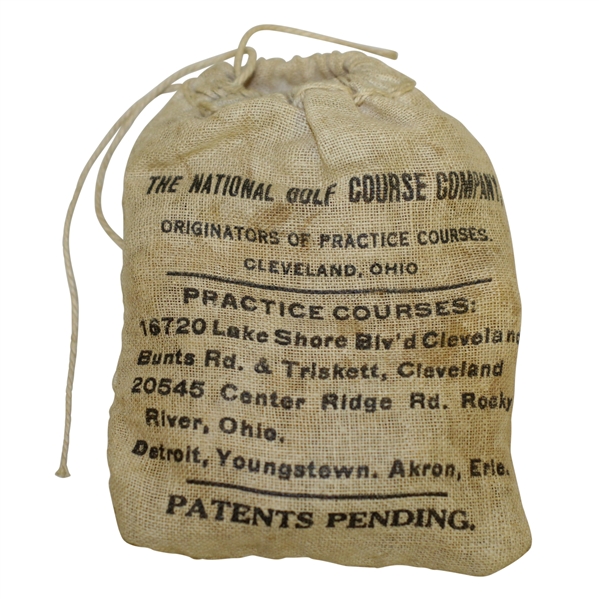 Vintage The National Golf Course Company Canvas Tee Bag with Tees - Crist Collection