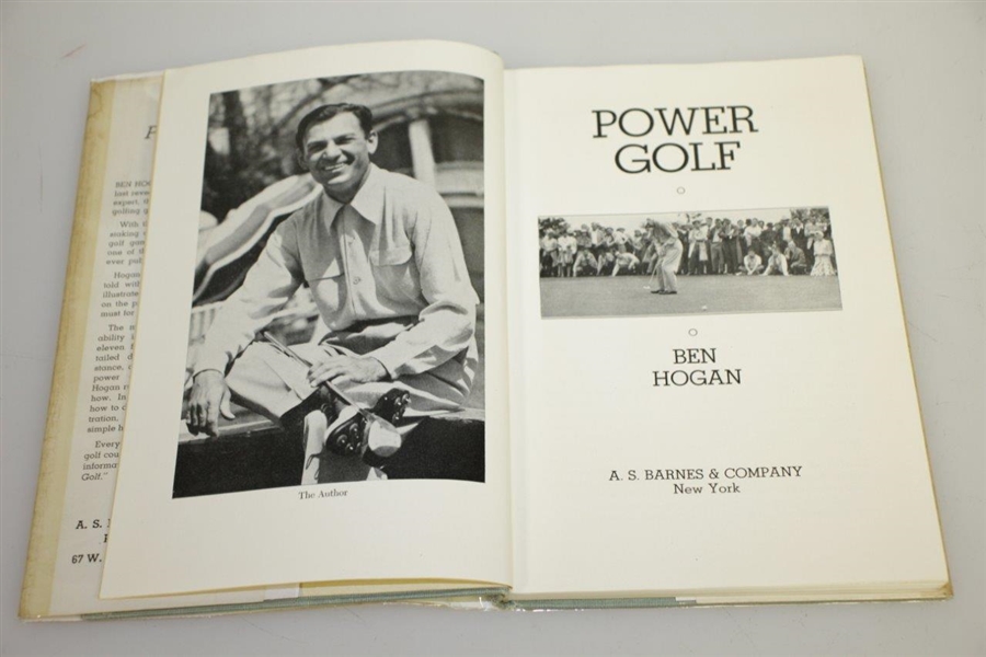 Ben Hogan Signed 1948 'Power Golf' 1st Edition Book JSA ALOA