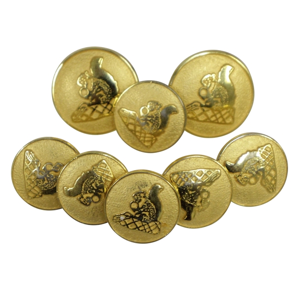 Oakmont Country Club Members Blazer Jacket Buttons - Set of Eight